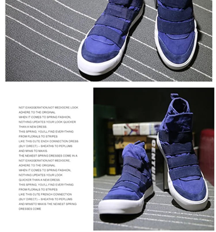 2025 Men's High-Top Slip-On Sneakers