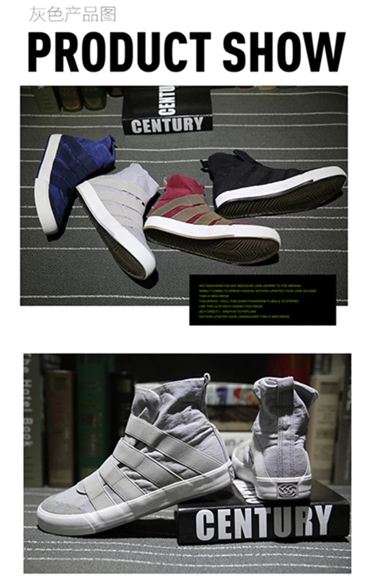 2025 Men's High-Top Slip-On Sneakers