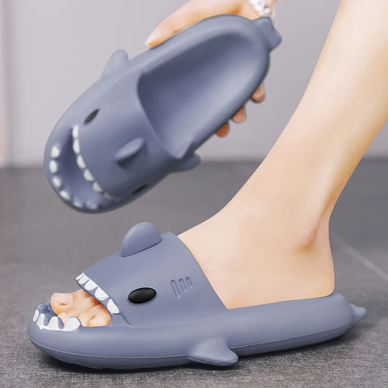 Funny Shark Slippers – Elastic & Comfortable