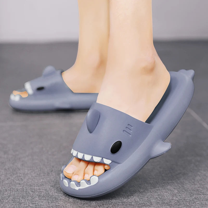 Funny Shark Slippers – Elastic & Comfortable