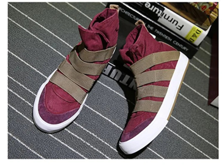 2025 Men's High-Top Slip-On Sneakers