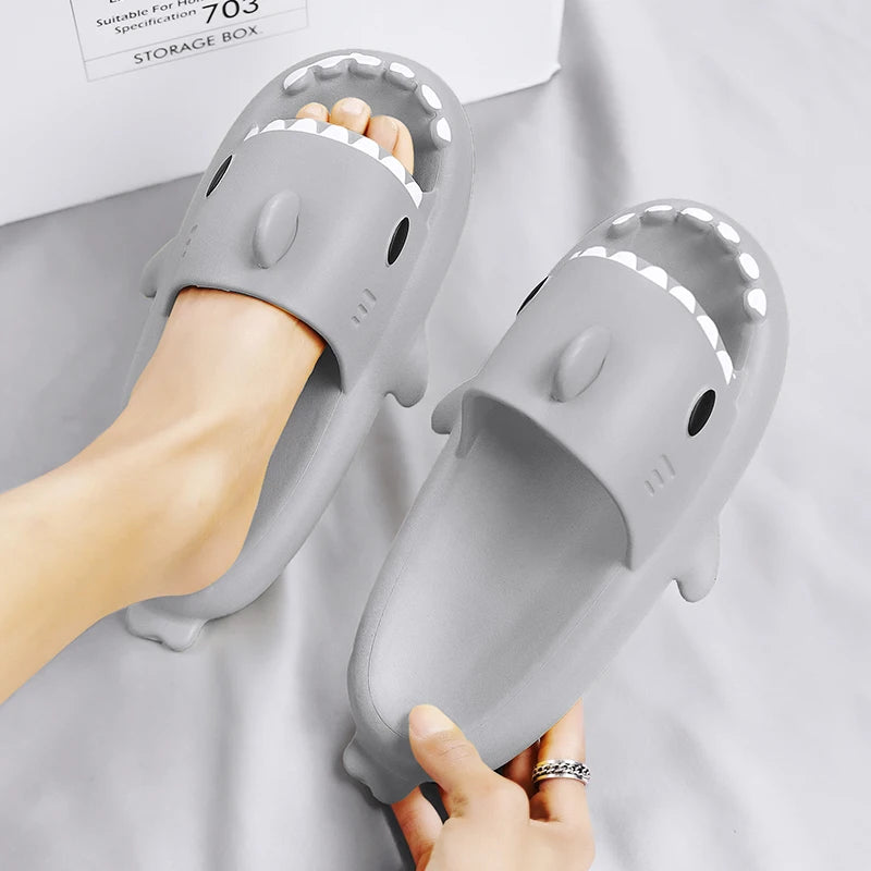 Funny Shark Slippers – Elastic & Comfortable